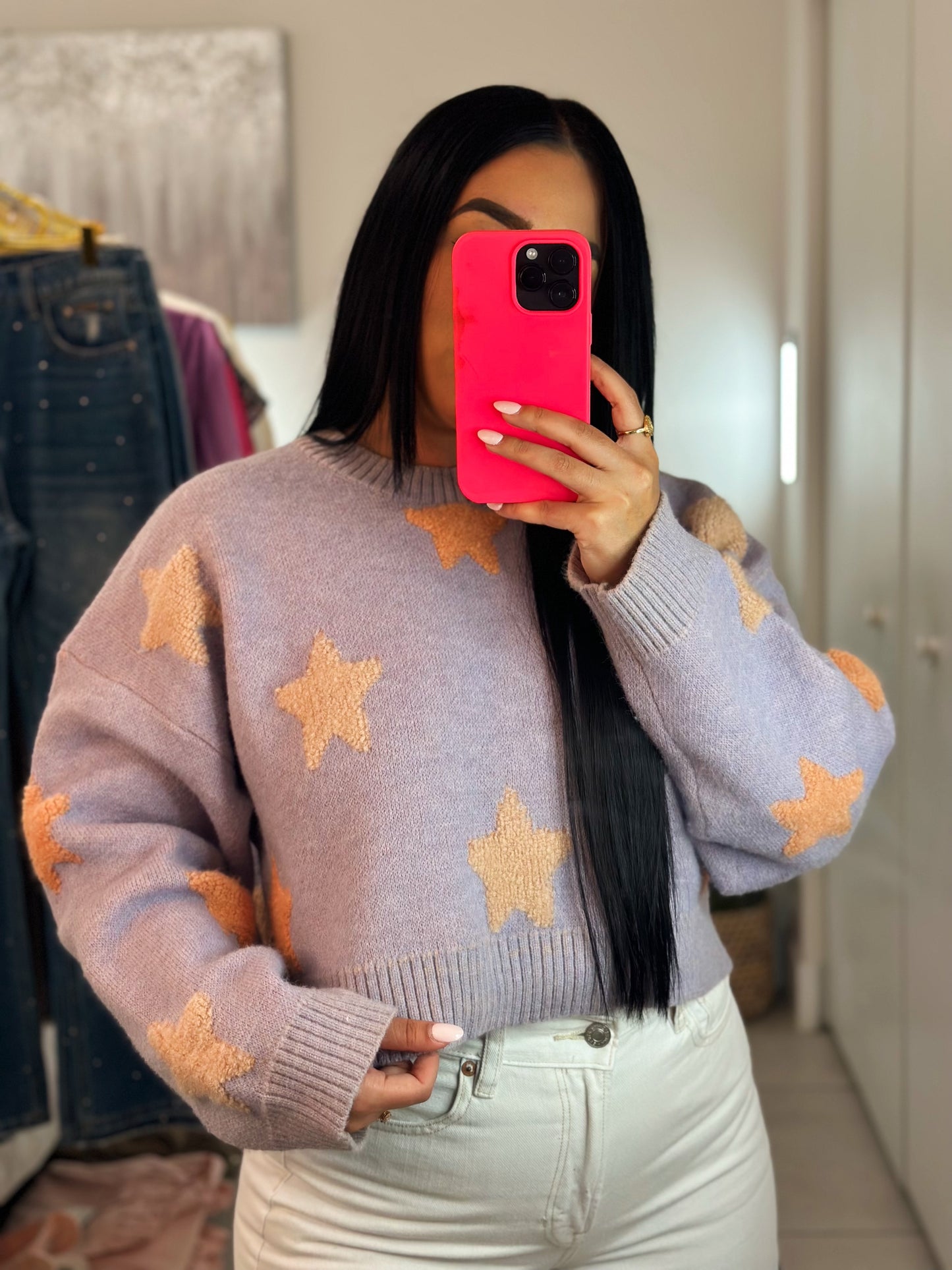 Stars Lavender Sweater